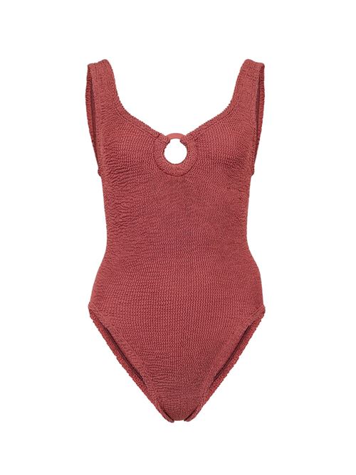 Celine one-piece swimsuit HUNZA G | CELINESWIMWITHFABRICMETALLICROSEWOOD